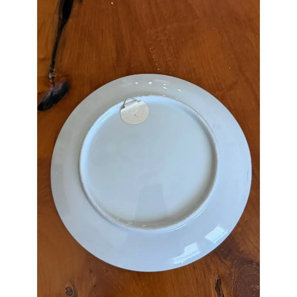 Vintage Venezia Ponte Dei Sospiri Venice Italy Gold Gilt Souvenir Plate 7.5”
